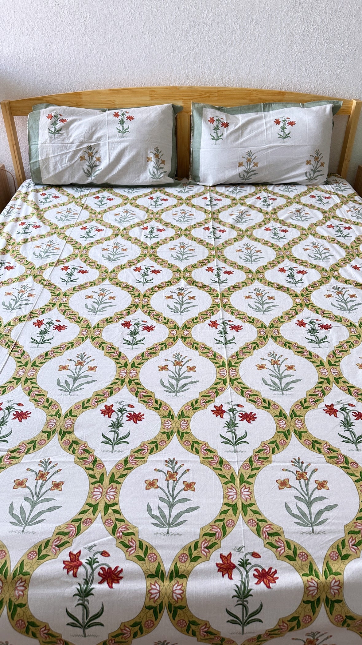 Cotton printed bedsheet