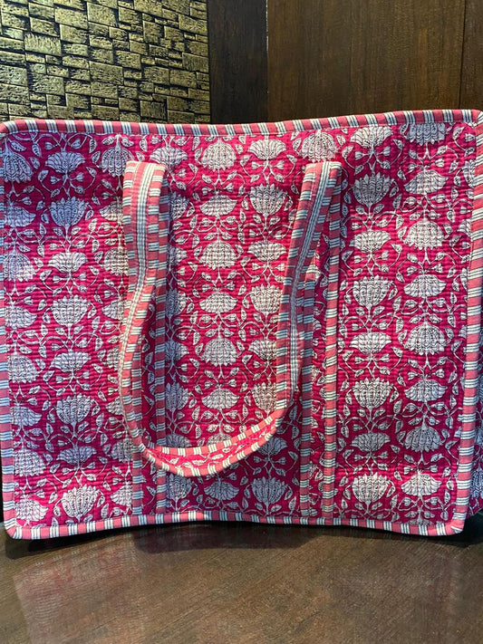 Quilted cotton bag